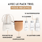 TRIO PACK: 1 Moisturizer + 1 Cleaner + 1 Waterproofer